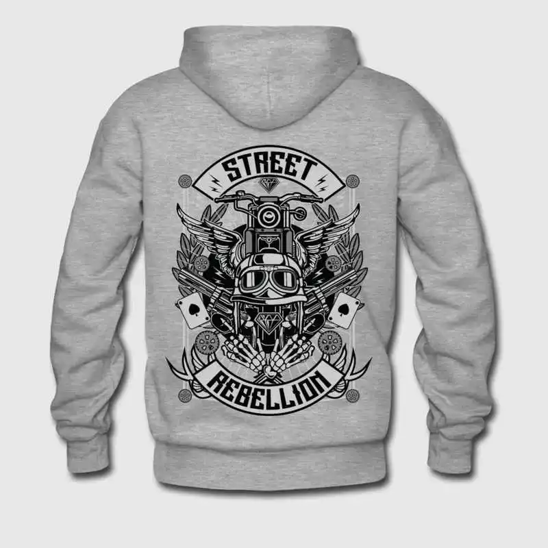 Для мужчин улица восстание мотоцикл Custom Print ручной работы байкер гонки Забавный