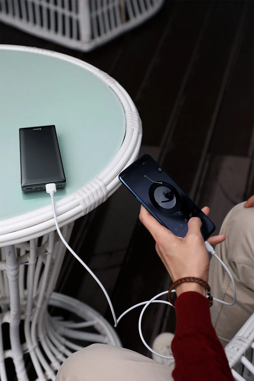 Baseus 20000 мАч Внешний аккумулятор для iPhone 11 Pro Max huawei samsung Внешний аккумулятор usb type C PD Быстрая зарядка внешний аккумулятор