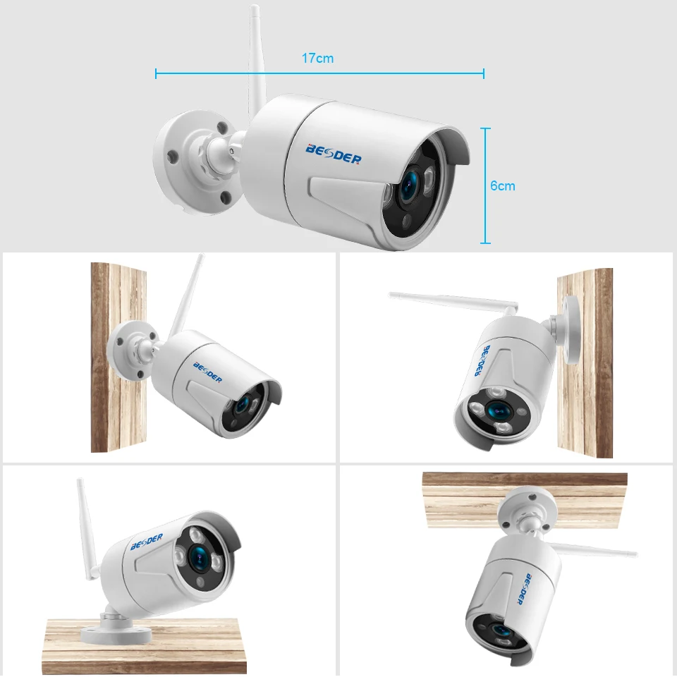 Besder 4CH Full HD 1080P Беспроводной NVR комплект подключи и играй P2P 2MP Крытый Открытый ИК ночного видения камеры безопасности wifi CCTV системы