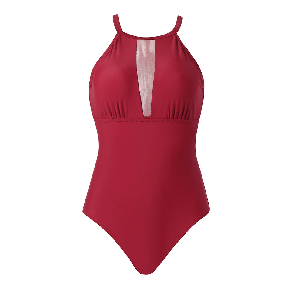 TQSKK 2019 New Arrival Sexy One Piece Swimsuit Female Swimwear Women Beach Print Monokini Retro Bathing Suit Swim Wear | Спорт и