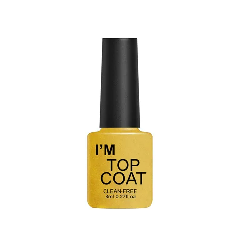 Top Coat 8 мл Гель-лак для ногтей из прозрачного стекла конфет, летний атрибут, полупрозрачный неоновый цвет, впитывающий УФ-лак, зеркальный титановый гель - Цвет: Top Coat