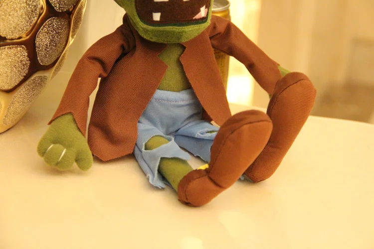 Горячие продаж 30 см зеленый Зомби Растения против Плюшевые игрушки куклы Мягкие