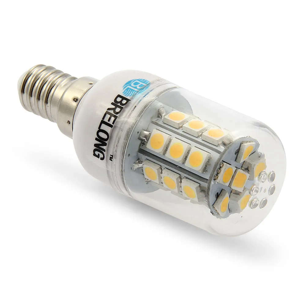 BRELONG E14 Светодиодный светильник кукуруза 3 Вт 5050SMD теплый белый 27 s кукурузная