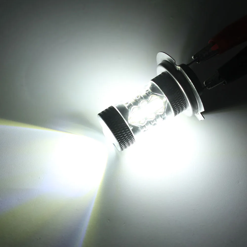 Белая супер яркая автомобильная лампа 80 Вт h7 led cree chip противотуманная фара задние