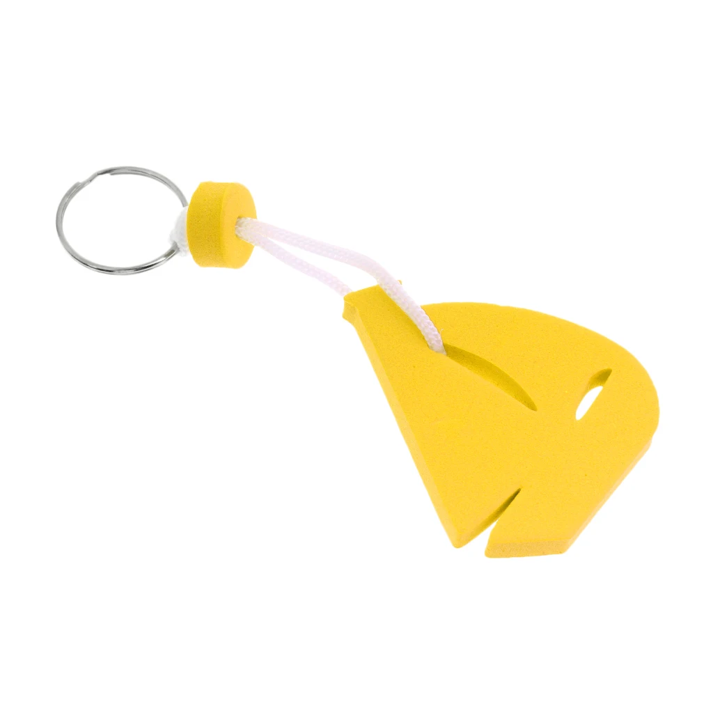 Yellow Брелок для ключей плавающая лодка брелок для ключей-морской/водный спорт/креативный брелок для ключей из полиуретановой пены парусная лодка морской парусный спорт лодка поплавок - Цвет: Yellow