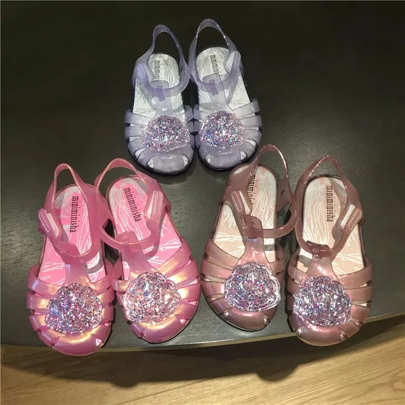 Детские сандалии новинка 2019 мини для девочек Melissa Mickey прозрачная детская обувь