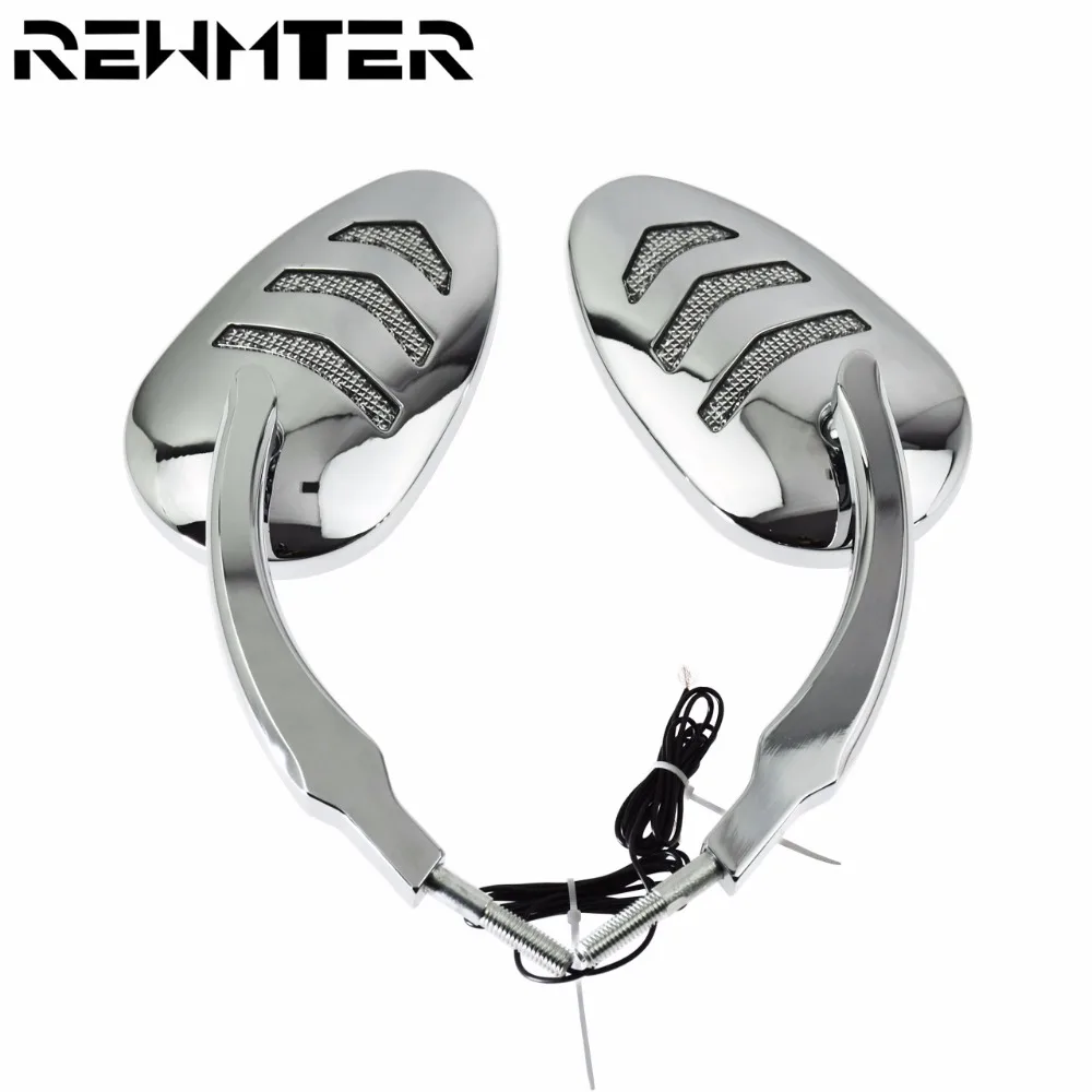 Мотоциклетное зеркало заднего вида боковое хромированное для моделей Harley Touring Road