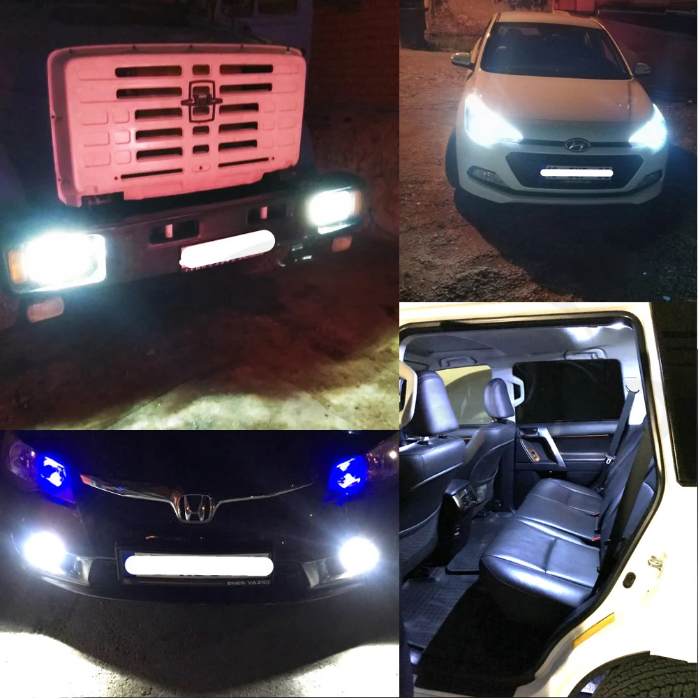 Автомобильный маркер белый Ba9s T4w 20smd 3528 1210 светодиодная лампа для внутреннего