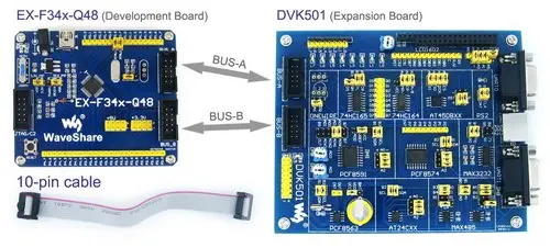 C8051F серия C8051F340 8051 C8051F34x оценочная плата комплект + DVK501 системные инструменты = EX