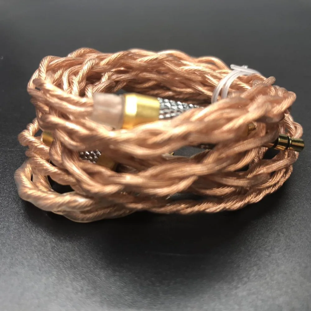 FENGRU DIY JCALLY JC04P 5N OFC 4 акции 252 ядер кабель для наушников Shure SE215 IE80 KZ ZST Pro ZSN ZS10