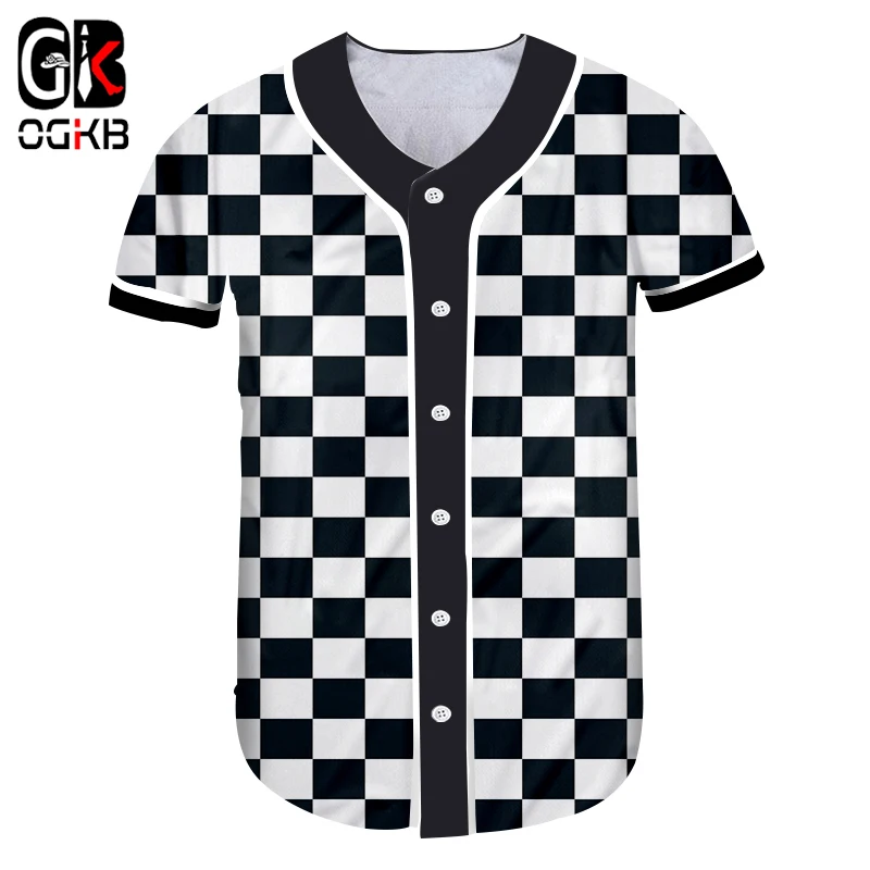 OGKB популярная женская облегающая Свободная рубашка на пуговицах с v образным