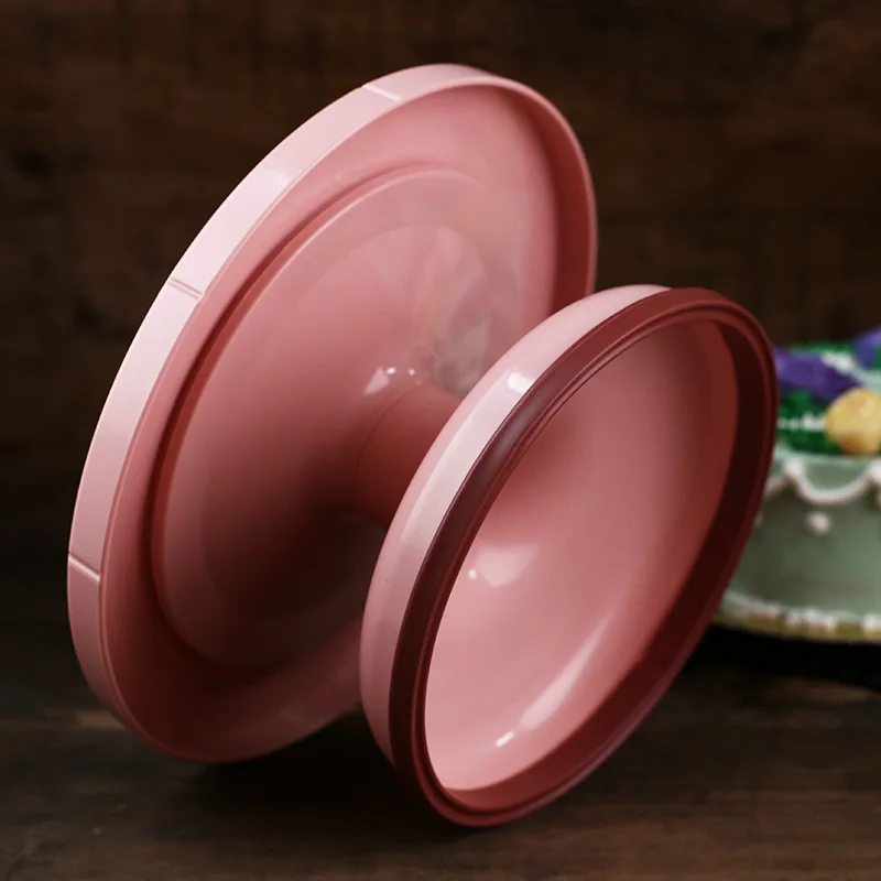 Creative Cake Turntable Plastic Non-slip Revolving Plate Display Stand Round Base Baking Tools Kitchen Accessories Decor |