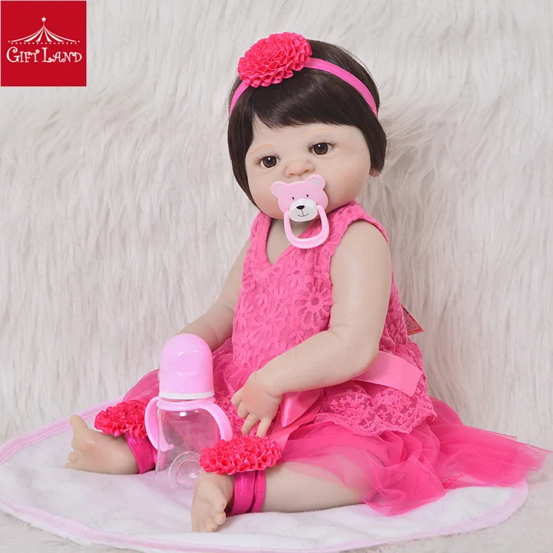 2019 Reborn Baby Doll полная силиконовая Виктория Boneca новорожденная принцесса Bebe Corpo De Inteiro