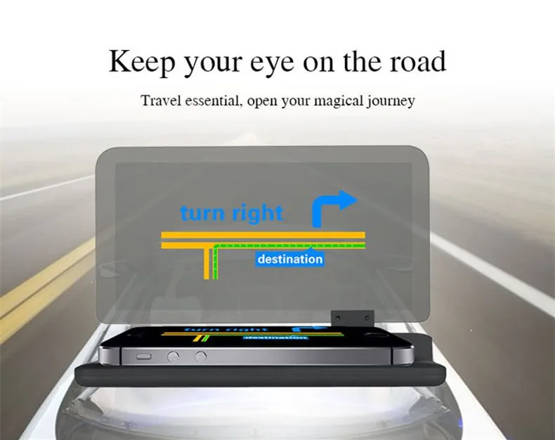 Макс 6 дюймов HD отражатель для автомобиля HUD gps навигация проектор изображение