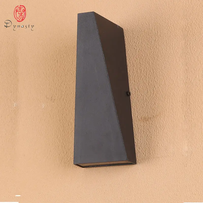 Современная Наружная и внутренняя настенная лампа 7 Вт алюминиевое