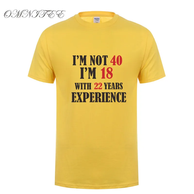 Футболка мужская летняя с коротким рукавом стиль I'm NOT 40 18 раньше 22 лет|t shirt men|t