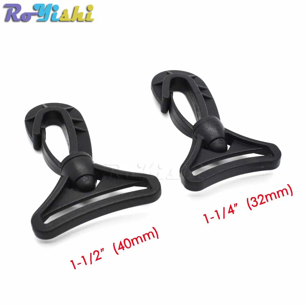 

500pcs/pack Plastic Swivel Snap Hooks for Bag Belts Straps Keychain Clasp Backpack Accessories