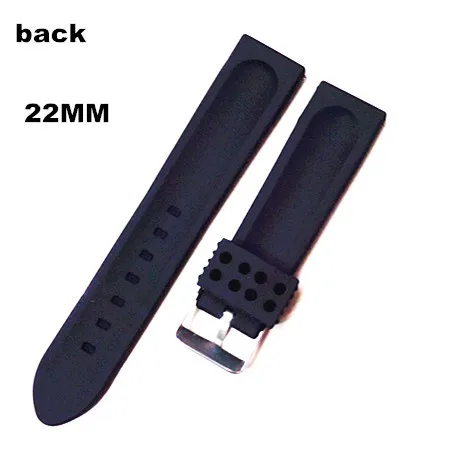 1 шт. резиновый ремешок для часов 20 мм 22 24 | Наручные часы