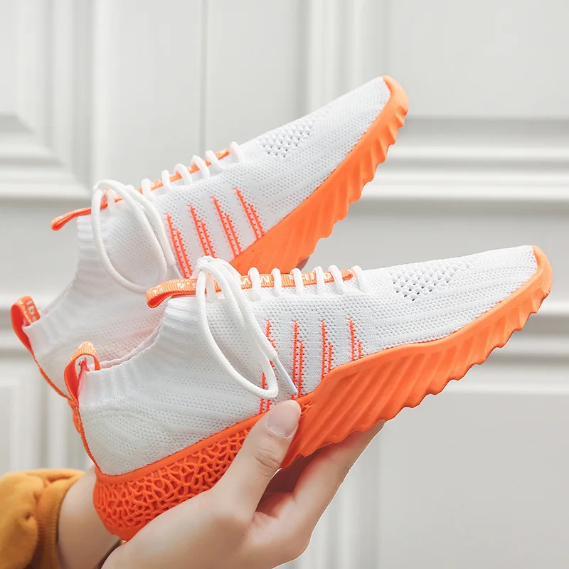 

Jelly-soled Flying Weaving Shoes Women Summer 2019 New Air-permeable Women's Shoes Students Leisure Running Sports Shoes Women