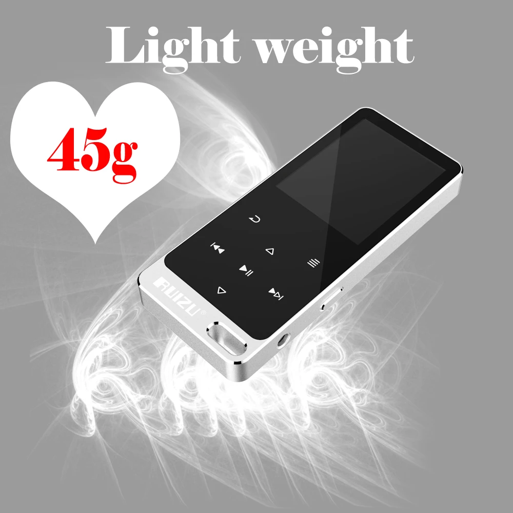 Ruizu x05s ruizu (X19) hi Fi плеер Спорт Мини потерь звук mp3 музыка Walkman Динамик fm Радио