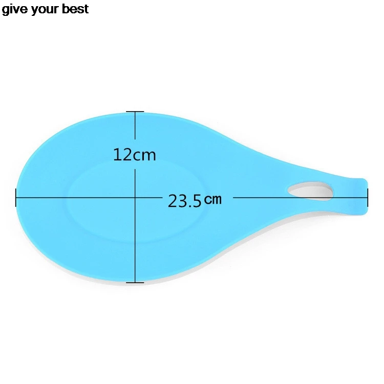 hot sale Kitchen Tool Silicone Spoon Insulation Mat Heat Resistant Placemat Tray Pad Drink Glass Coaster | Дом и сад