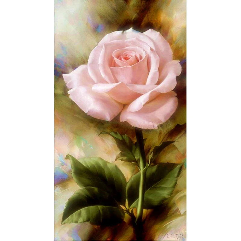 

3D Diamond Painting Cross Stitch pink Peony purple Flower rhinestone pattern full square diamond Mosaic resin crafts A537D