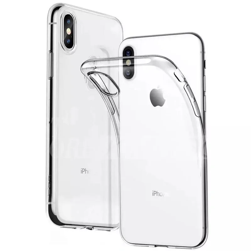 Прозрачный мобильный телефон Мягкий чехол для iphone X XS XR XsMax 8 7 Plus 6 6 S Plus задняя крышка Роскошный чехол для iphone 7