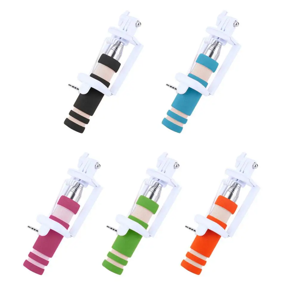 Телескопический Мини монопод с автоспуском 5 цветов|Селфи-моноподы| |