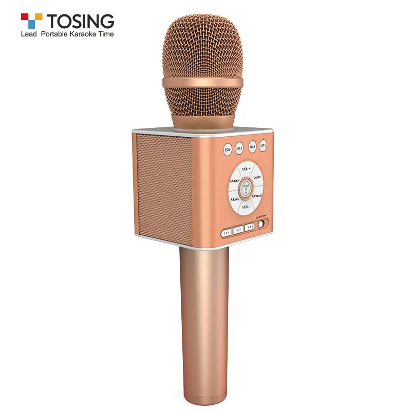 TOSING Q12 портативный микрофон для караоке беспроводной Bluetooth Динамик ручной музыкальный плеер KTV путешествия Поддержка USB карты воспроизведения