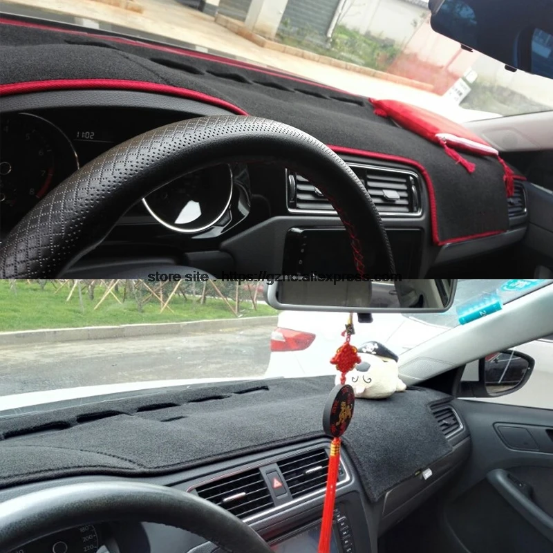 

StplrgeCP For volkswagen sagitar double layer Car Dashboard Cover Avoid Light Pad Instrument Platform Dash Board Cover Sticker