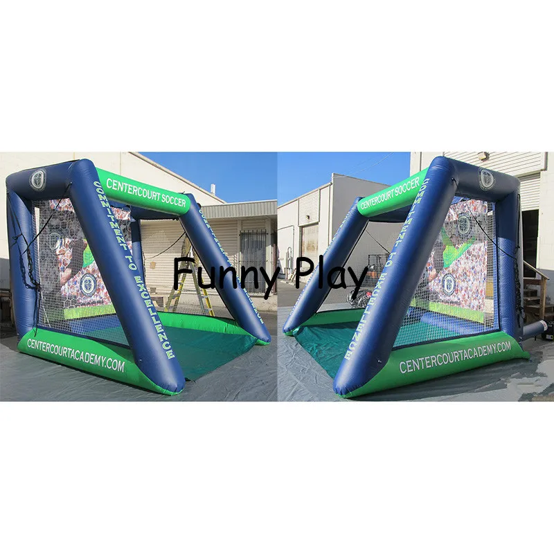 Гигантская надувная футбольная цель портативная надувные игры для в футбол