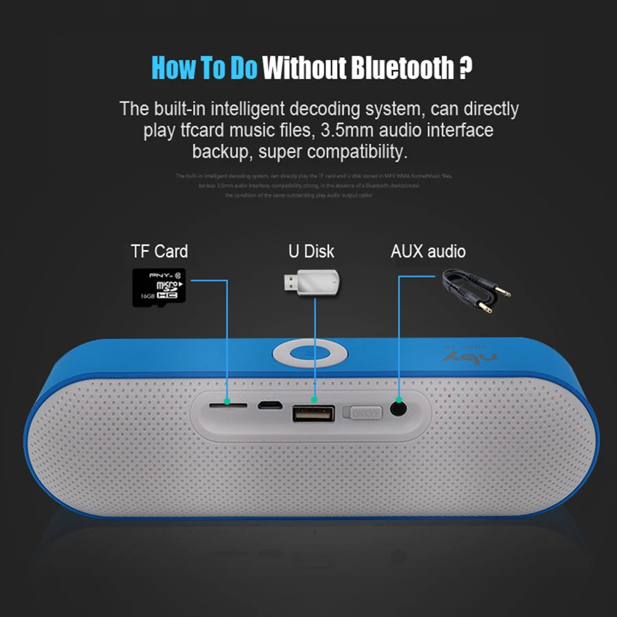2018 NBY-18 Mini Bluetooth Динамик Портативный Беспроводной звук Системы 3D музыке стерео
