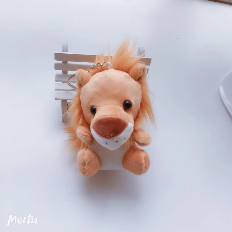 2(12cm) 12-20 см милые лесные животные мягкая кукла Плюшевые Джунгли серии животное, Лев, тигр, жираф, слон игрушки подвеска брелок детский подарок - Цвет: 2(12cm)