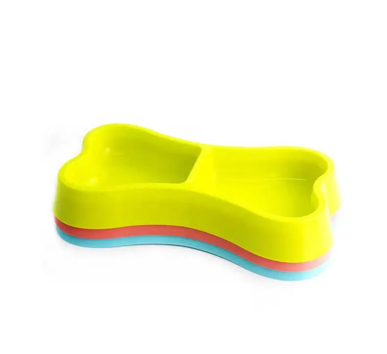 TECHOME домашняя кормушка для собак безопасная пластиковая миска двойная зернистая