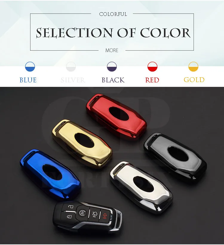 GPFORTYSIX Мягкий ТПУ чехол для ключа 2015 2016 FORD FUSION MONDEO MUSTANG F-150 LINCOLN EDGE EXPLORER MK 4 кнопки