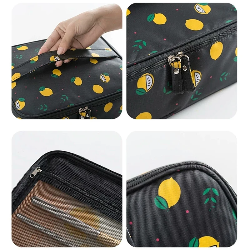 Молния Макияж сумка Женская дорожная несессер Для женщин Организатор косметичка