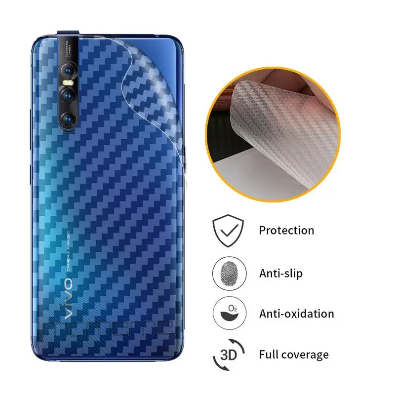 3D защитная задняя пленка из углеродного волокна для VIVO X23 X27 Pro X21i Защитная Vivo X 23 27