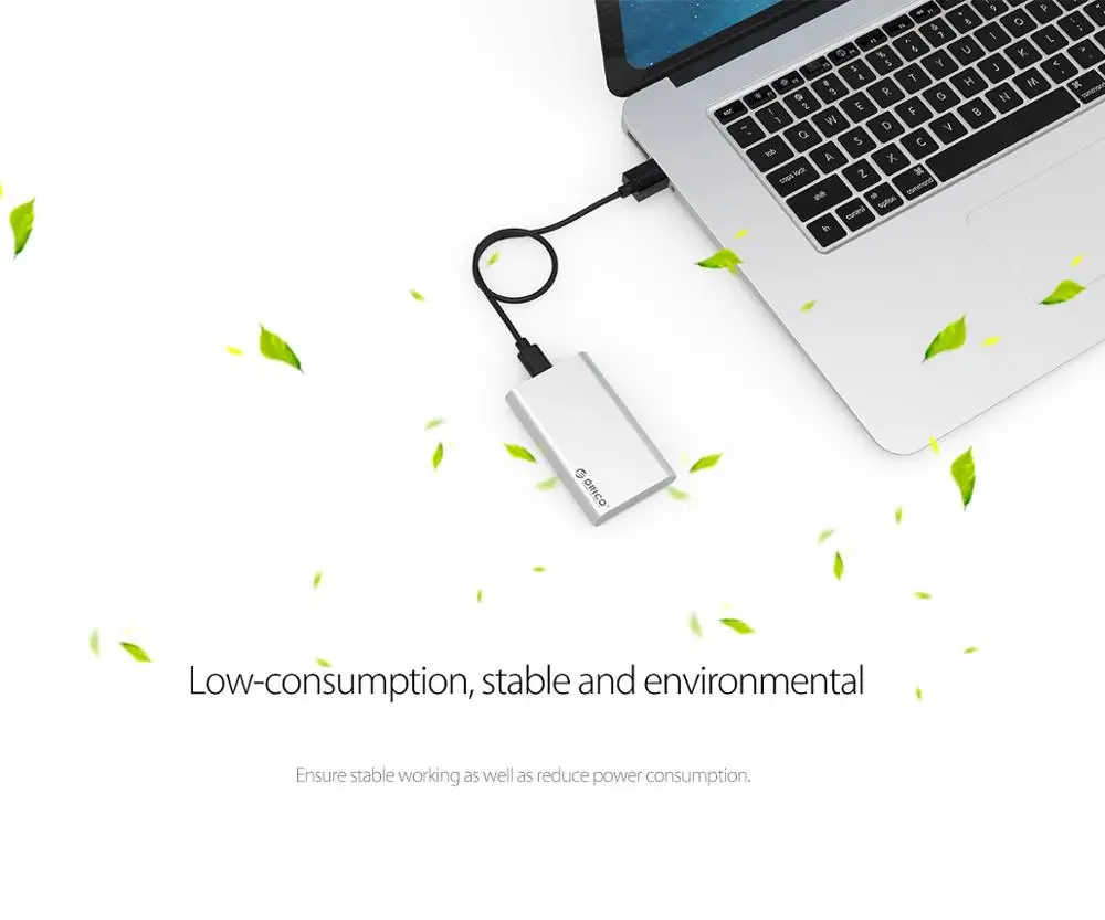 ORICO type-C Мини mSATA SSD корпус алюминиевый 5 Гбит/с высокоскоростной HDD чехол для Laotop Настольный для Windows/Linux/Mac винт крепления