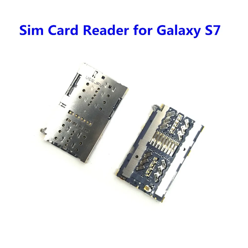 Слот для чтения sim-карт для samsung Galaxy S6 S7 Edge S10 S8 S9 Plus W2013 W2014 W2015 W2016 W2017 разъем для sim-карты