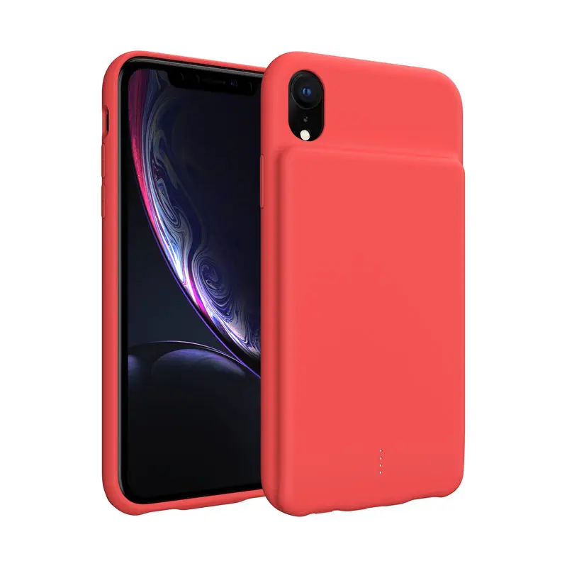 Жидкий силиконовый чехол для аккумулятора для iPhone XS Max чехол для зарядного устройства для iPhone XR противоударный мягкий внешний тонкий внешний аккумулятор чехол для зарядки