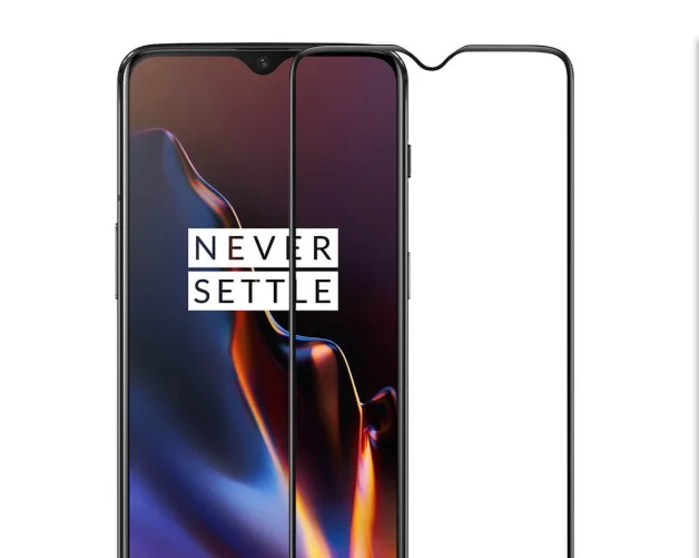 100% оригинальное стекло oneplus 6T 3D 9H полное покрытие закаленное официальное