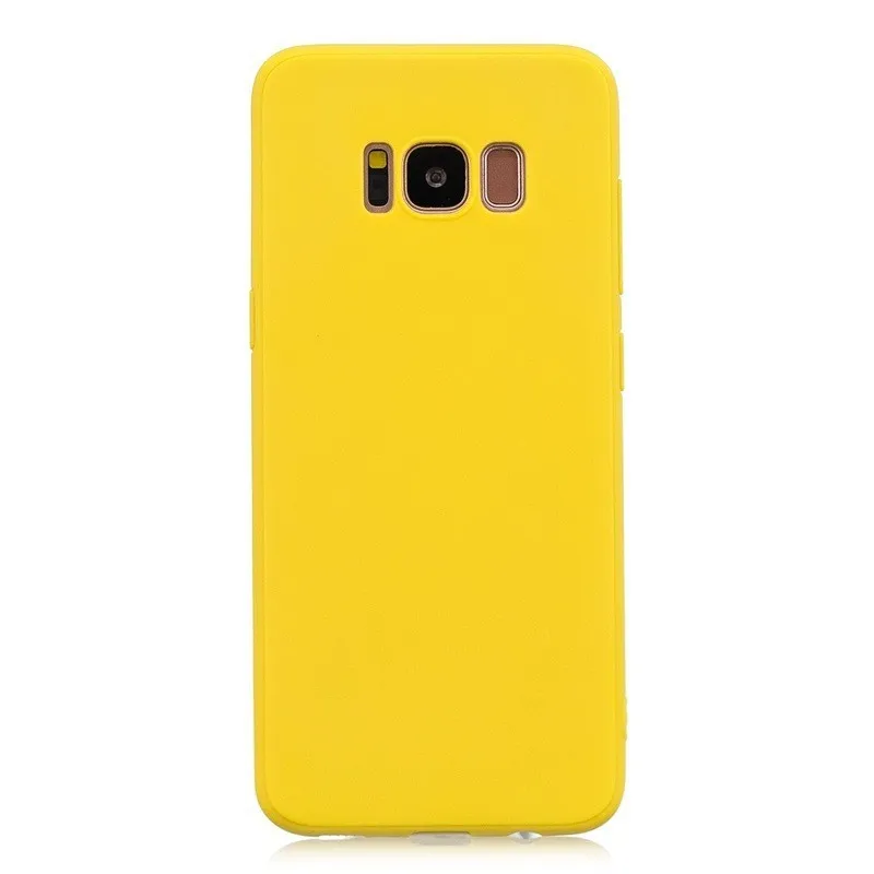 Yellow Разноцветный силиконовый чехол для телефона чехол для samsung Galaxy S6 S7 S8 S9 край J3 J5 J7 J4 J6 A3 A5 A7 A6 A8 плюс чехол - Color: Yellow