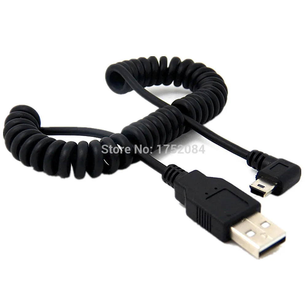 4 фута USB 2 0 штекер к мини 90 градусов угол выдвижной кабель для зарядки данных MP3 MP4