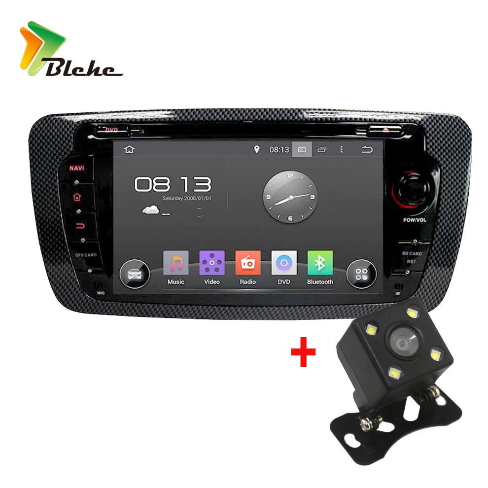 Blchc 1024*600 Cota Core автомобильный dvd-плеер Android 6 0 BT WIFI 4G Navi GPS RDS Radio для VW Seat Ibiza 2009 2010 2011 2012