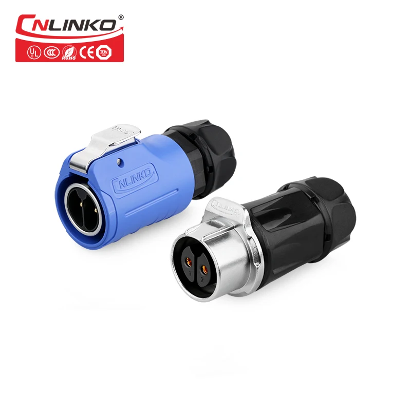 CNLINKO M20 2 контактный 20A DC AC припой открытый IP67 Водонепроницаемый круглый силовой