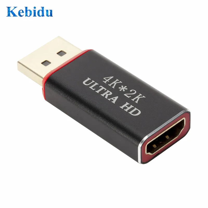 Адаптер KEBIDU Папа мама адаптер 4K Ultra HD порт дисплея совместимый с HDMI переходник DP в
