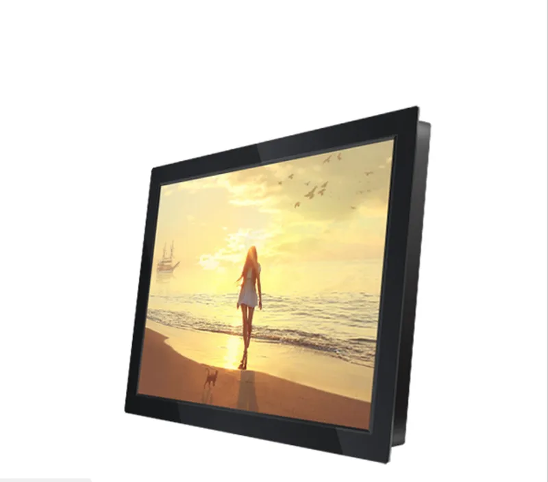

vga/dvi/usb interface 8 inch metal shell resistive touchscreen open industrial control lcd monitor,1024*768 resolution