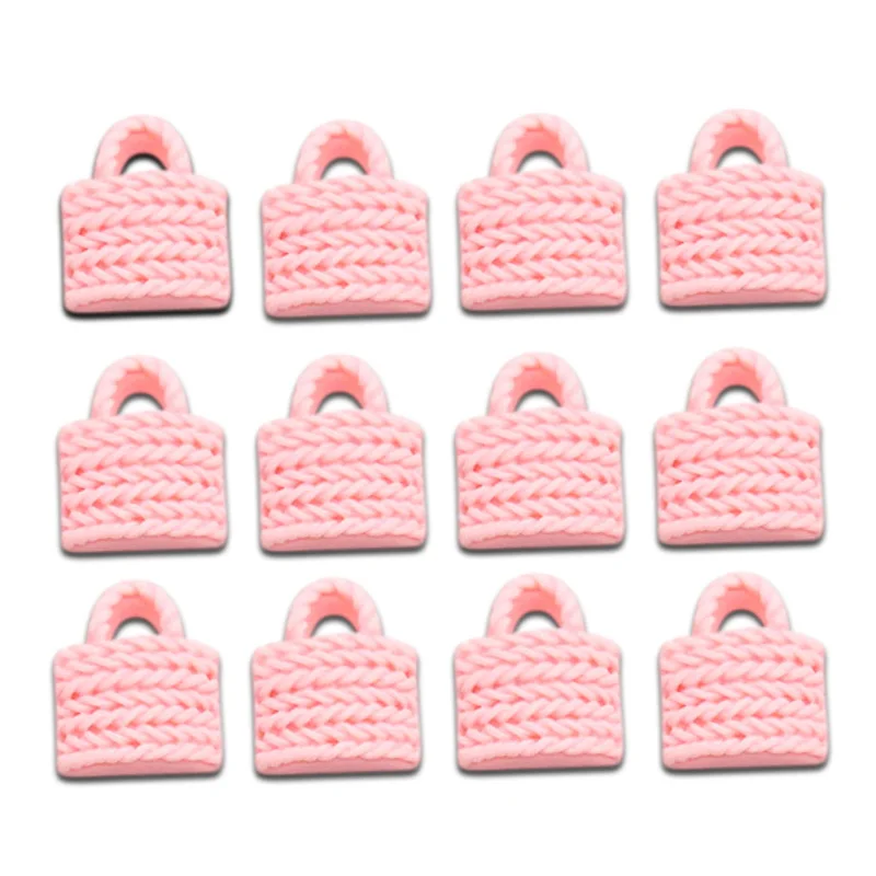 

50 шт светло-розовые сумки из смолы украшения ремесла рамка из бисера Кабошоны для скрапбукинга DIY украшения Аксессуары