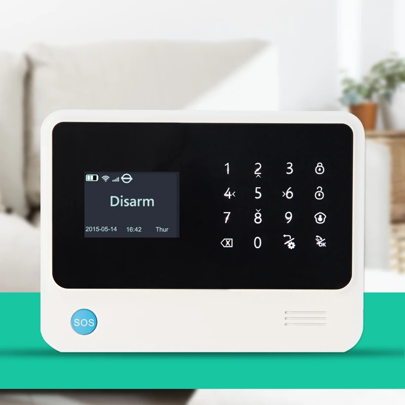 Домашняя беспроводная система сигнализации на русском языке GSMS Wi-Fi GPRS для