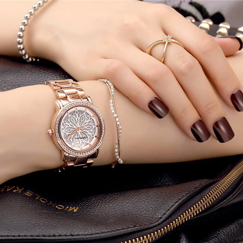 Relogio feminino crrju Новый Элитный Бренд женское платье Часы Сталь кварцевые часы